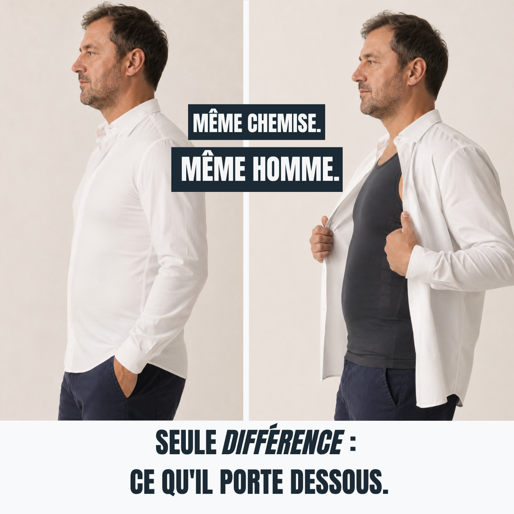 Débardeur invisible homme — maintien fort