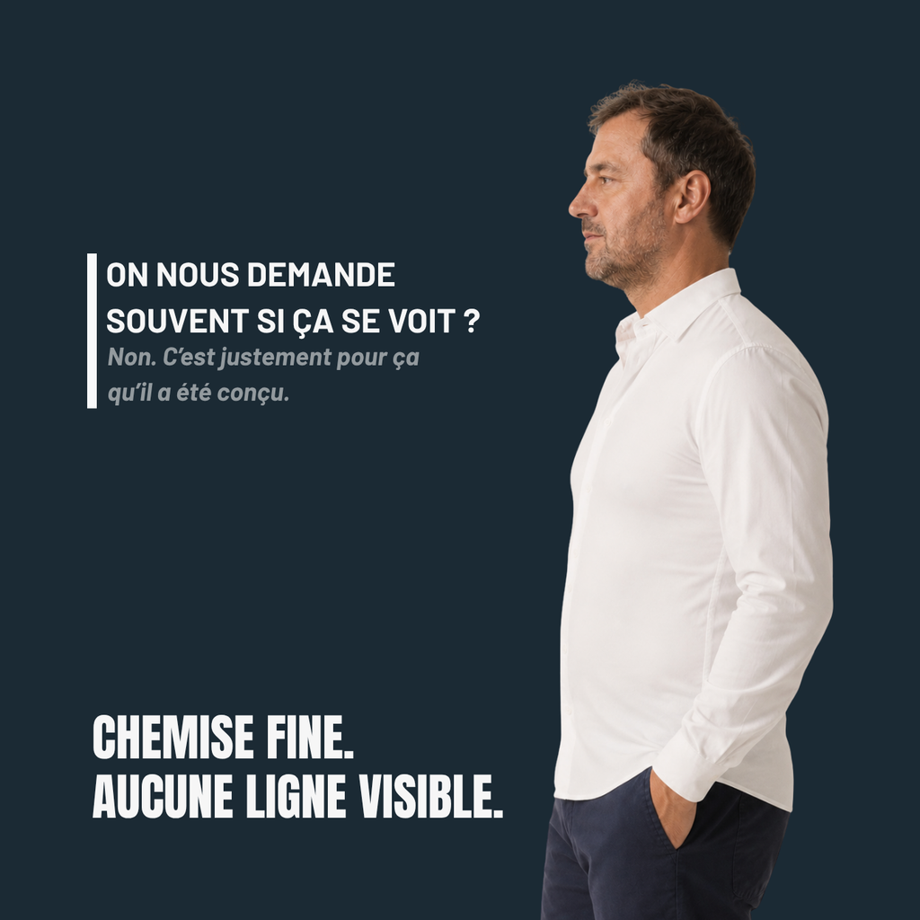 Débardeur invisible homme — maintien fort